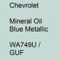 Preview: Chevrolet, Mineral Oil Blue Metallic, WA749U / GUF.